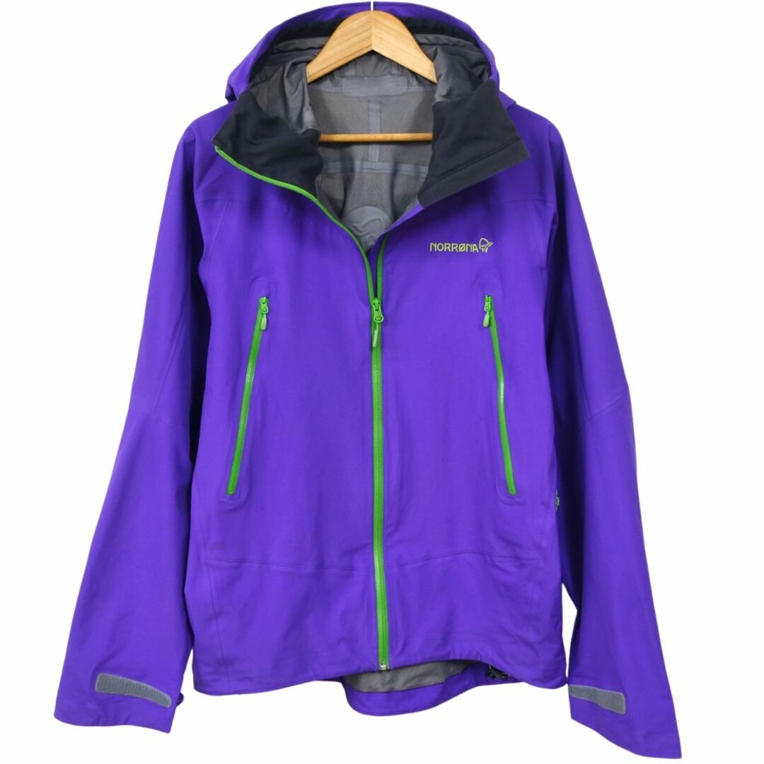 ノローナ NORRONA falketind Gore Tex Jacket メンズL パープル フォルケティン ゴアテックス ジャケット ウェア アウトドア メンズのジャケット/アウター(その他)の商品写真