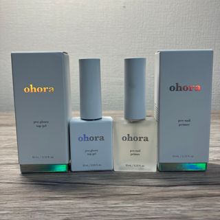 オホーラ(ohora)の【2個セット】Ohora Pro Glossy Top Gel, (ネイルトップコート/ベースコート)