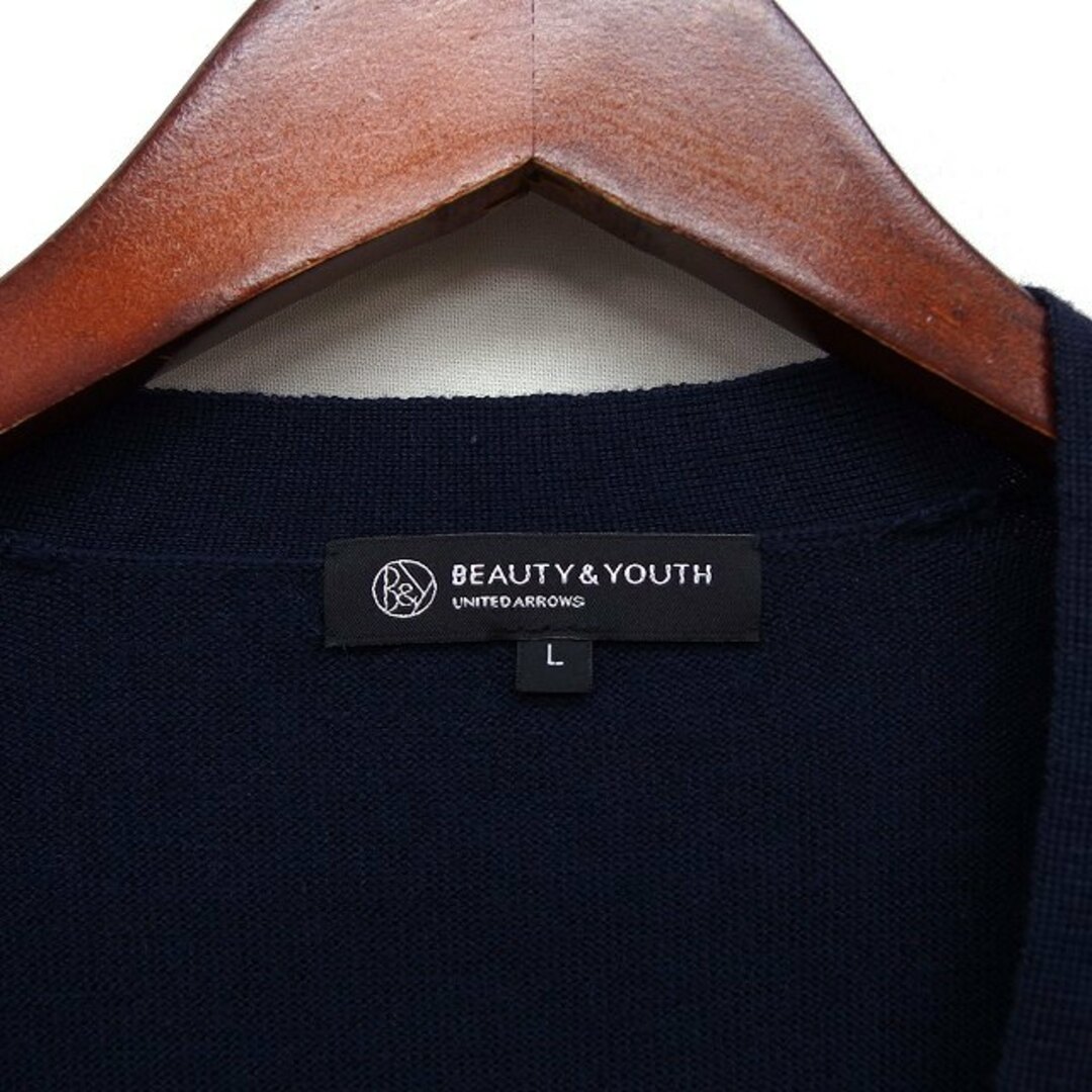 BEAUTY&YOUTH UNITED ARROWS(ビューティアンドユースユナイテッドアローズ)のユナイテッドアローズ ビューティー&ユース カーディガン ニット ウール リブ メンズのトップス(カーディガン)の商品写真