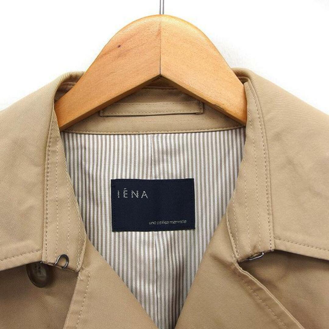 IENA(イエナ)のイエナ トレンチ コート アウター ロング ダブル ベルト タック コットン  レディースのジャケット/アウター(トレンチコート)の商品写真