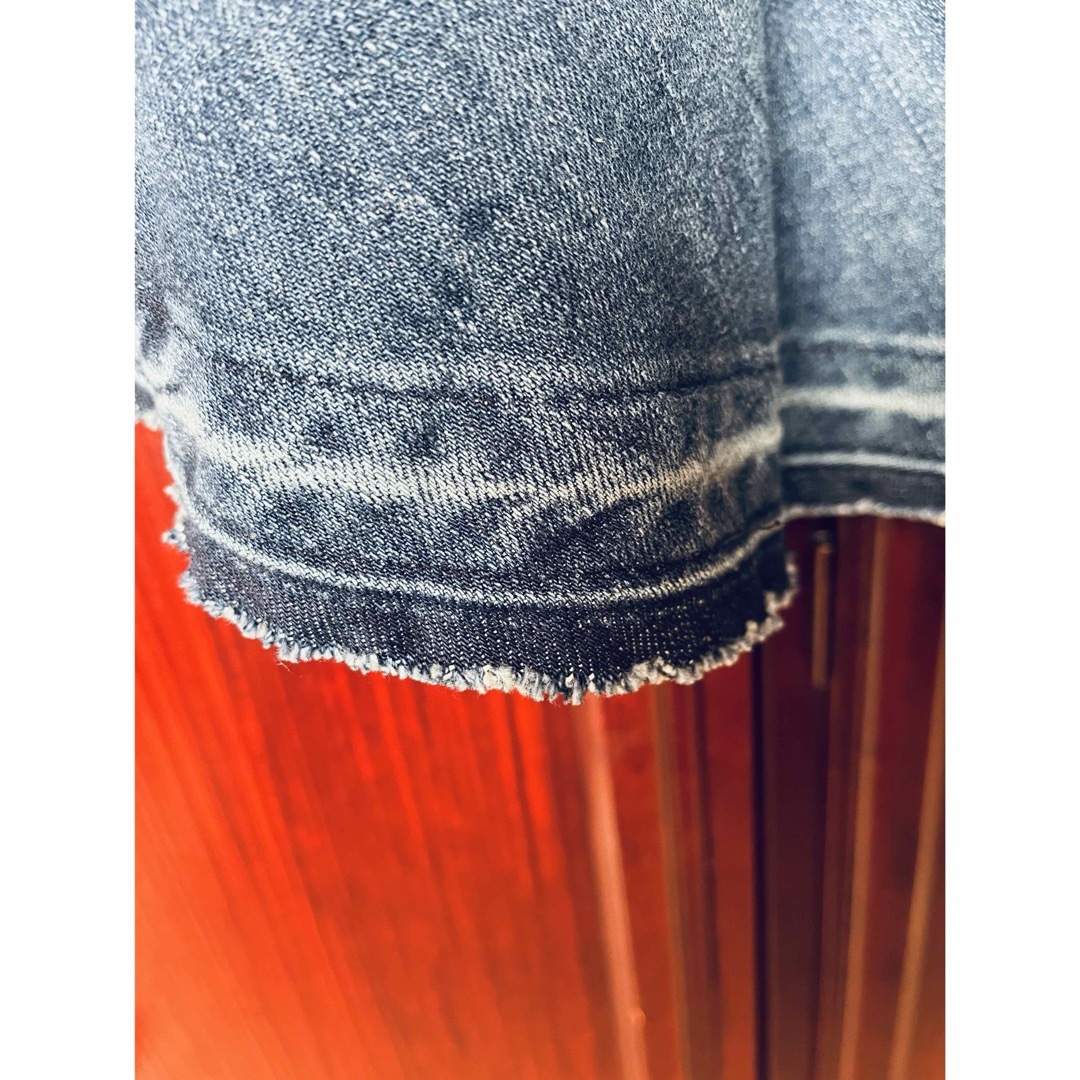 ZARA(ザラ)の新品タグ付き　ZARAザラ　デニムフレアースカート　サイズL  ストレッチあり レディースのスカート(ロングスカート)の商品写真