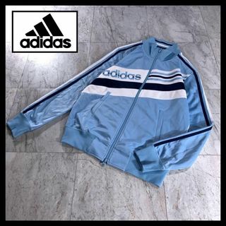 アディダス(adidas)の00s 古着 adidas トラックジャケット ジャージ 水色 y2k M(ジャージ)