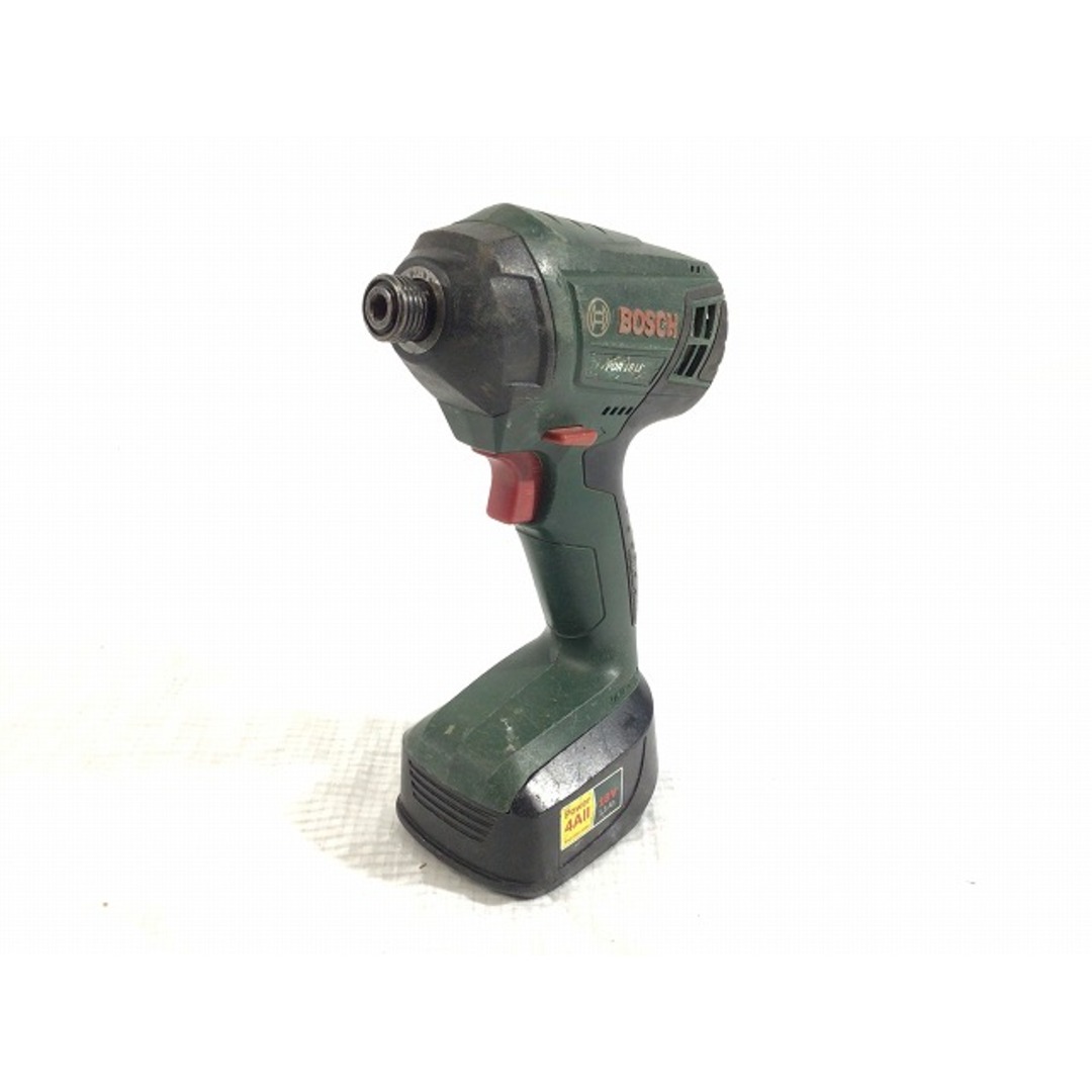 BOSCH(ボッシュ)の☆中古品☆BOSCH ボッシュ 18V バッテリーインパクトドライバー PDR18LI バッテリー3個(18V 1.5Ah) 充電器 ケース付 充電式 83091 自動車/バイクのバイク(工具)の商品写真