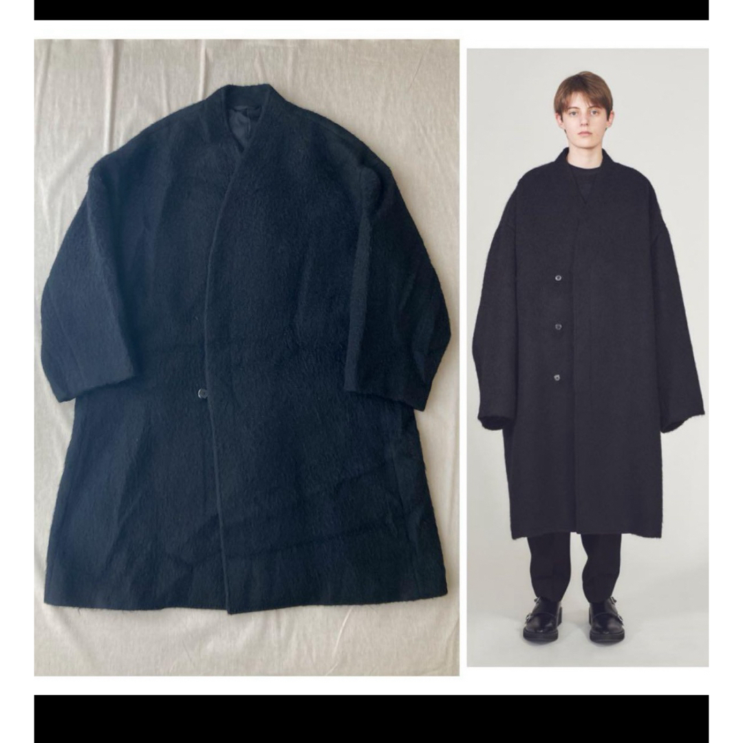 LAD MUSICIAN(ラッドミュージシャン)のLAD MUSICIAN 18aw ノーカラーコート メンズのジャケット/アウター(チェスターコート)の商品写真