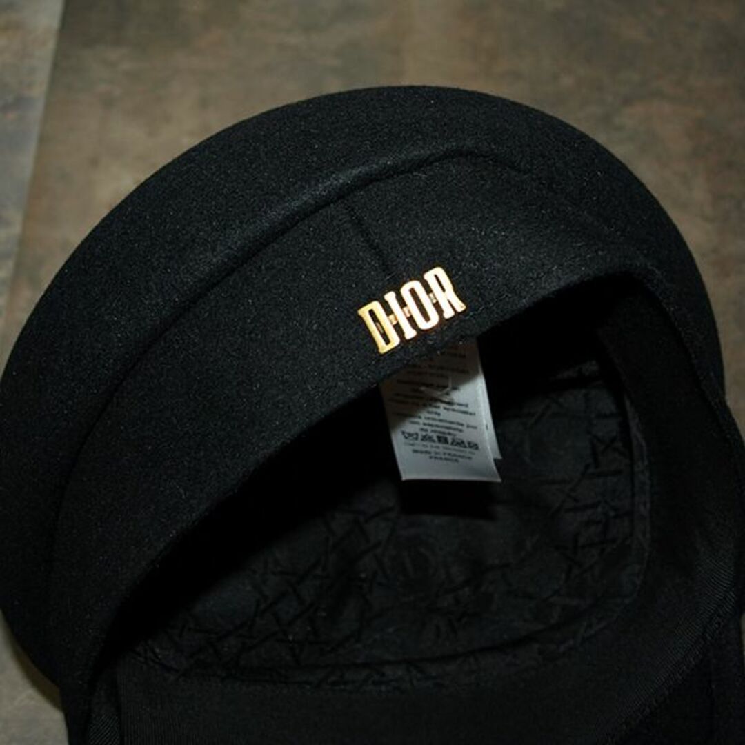 Christian Dior(クリスチャンディオール)のDior◇クリスチャンディオール キャスケット◇ブラック　試着のみ レディースの帽子(キャスケット)の商品写真