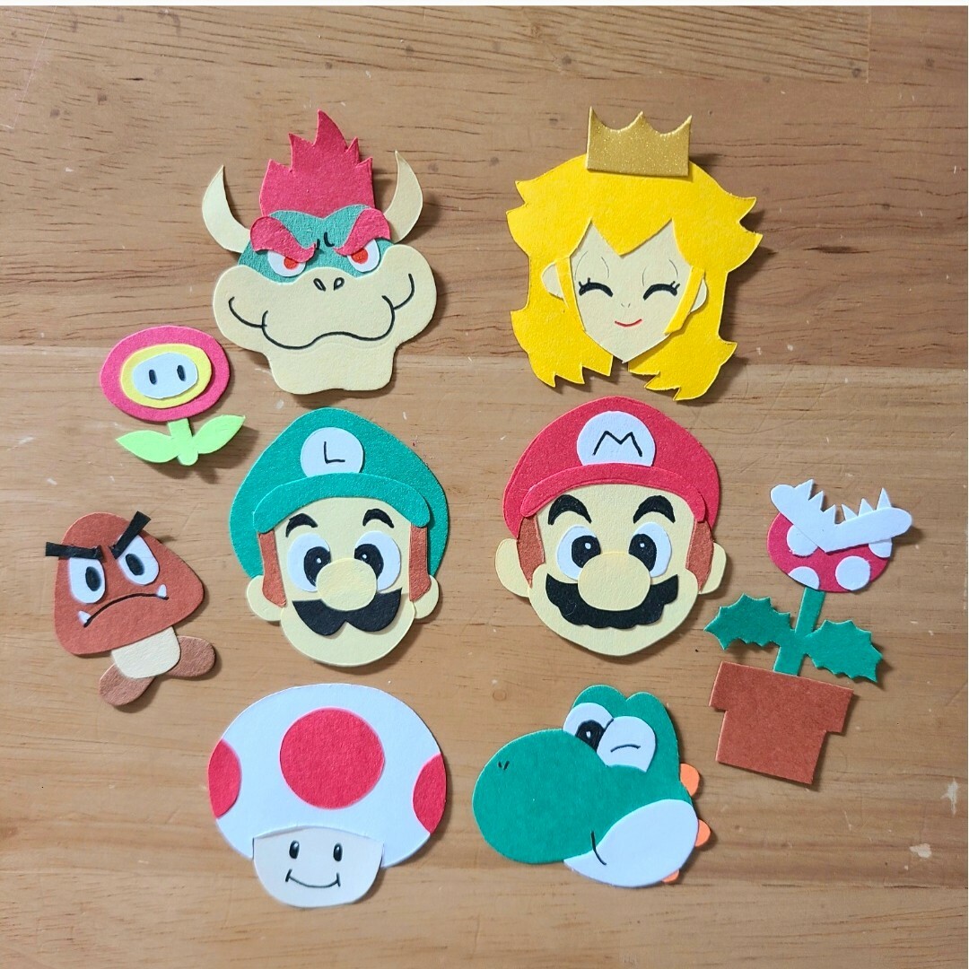 マリオ ニンテンドー 手作りアルバム 壁面飾り ハンドメイドのハンドメイド その他(その他)の商品写真