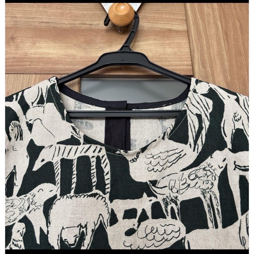 ミナペルホネン　life puzzle ブラウス　ハンドメイド レディースのトップス(シャツ/ブラウス(半袖/袖なし))の商品写真