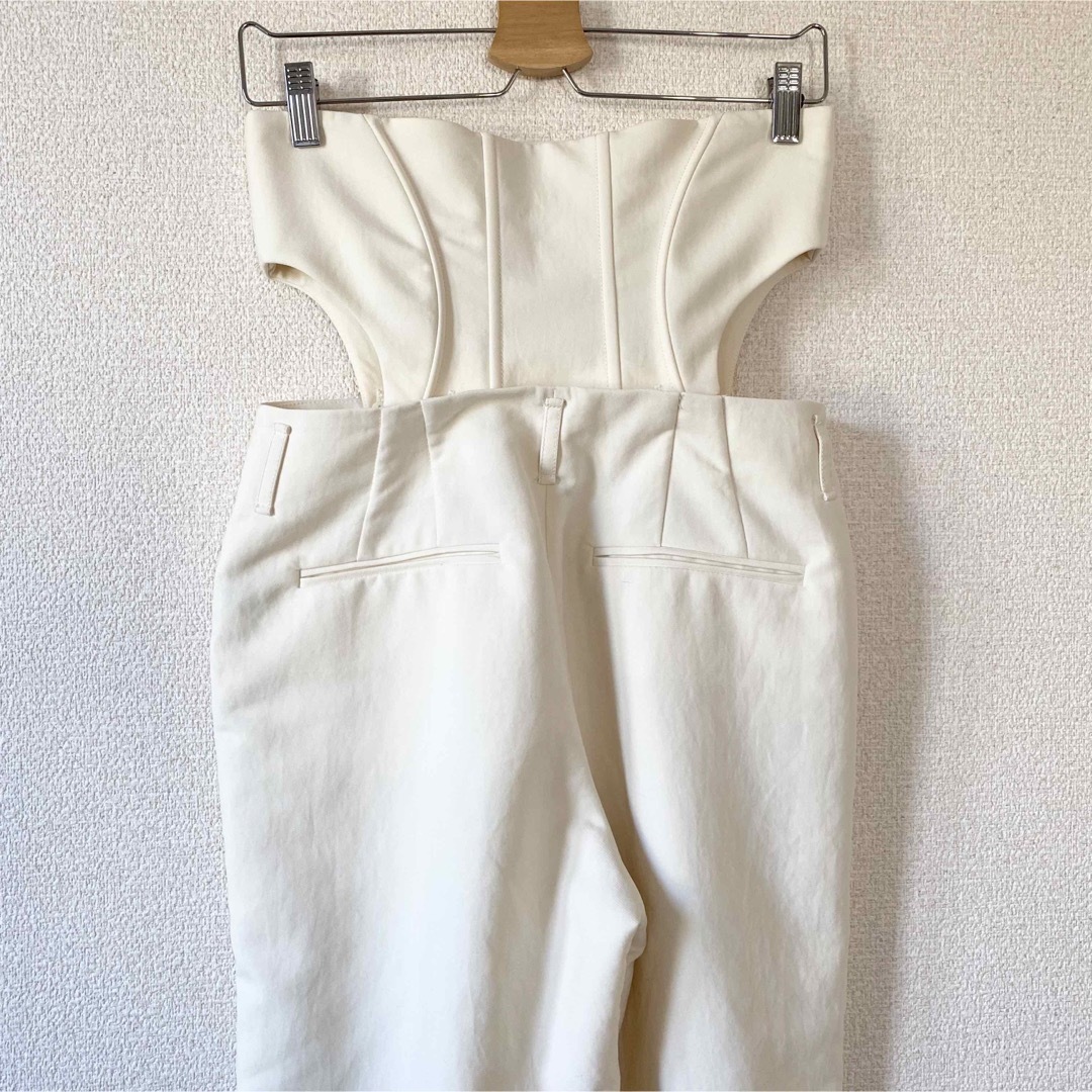 MAISON SPECIAL(メゾンスペシャル)のPRANK PROJECT Two-way Corset Pants ホワイト レディースのパンツ(カジュアルパンツ)の商品写真
