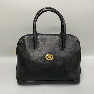 バーバリー(BURBERRY)の希少品 BURBERRY バーバリー ノバチェック ロゴ 金具 レザー 本革 ハンドバッグ ミニ トートバッグ ボストンバッグ ブラック 黒 29481(ハンドバッグ)