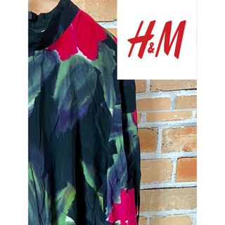 エイチアンドエム(H&M)の【上品】H&Mエイチアンドエム☆大人な雰囲気の花柄ワンピース！(ロングワンピース/マキシワンピース)