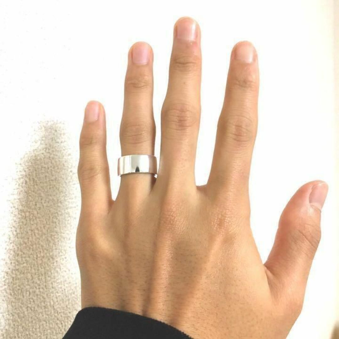 ハーフオープンリング　silver925コーティング　指輪　メンズ メンズのアクセサリー(リング(指輪))の商品写真