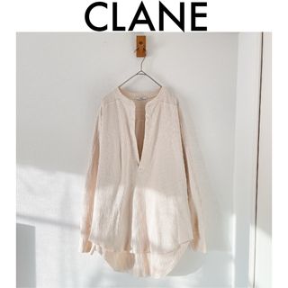 クラネ(CLANE)の最終値下げ！完売品【CLANE】ヘビーリブネックトップス カットソー アイボリー(カットソー(長袖/七分))