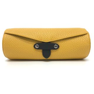 フェンディ(FENDI)のフェンディ FENDI ウォッチケース 7AS073 時計ケース 時計ケース アクセサリーケース レザー イエロー 美品(その他)