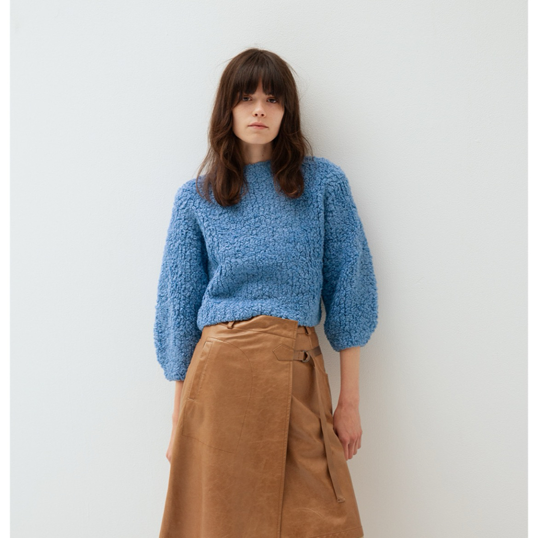 leinwande Boa Hand Knitted Top / Blueレディース