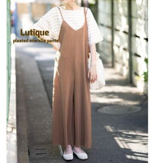 ルティーク Lutique プリーツサロペットパンツ 新品(サロペット/オーバーオール)