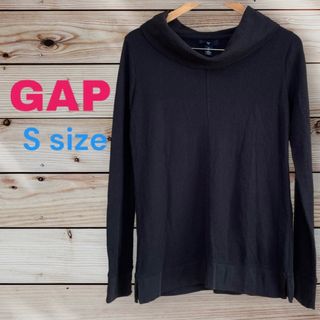 ギャップ(GAP)のGAP ギャップ レディース  オフタートルネックトップス 長袖 黒 S(カットソー(長袖/七分))