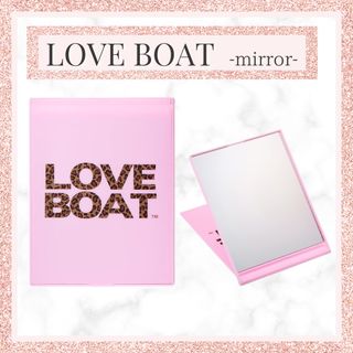 ラブボート(LOVE BOAT)のLOVEBOAT :  ベビーピンク　ミラー　ヒョウ柄　持ち運び◎ (ミラー)