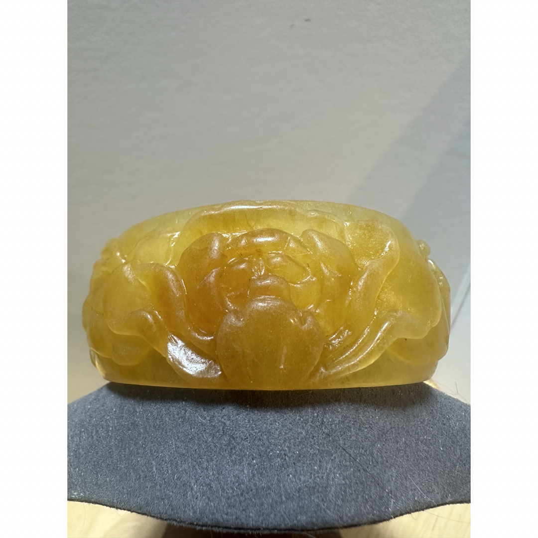 凤穿牡丹 黄龍玉バングル ブレスレット/バングル 凤穿牡丹 黄龍玉バングル ブレスレット/バングル