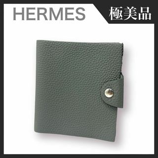 Hermes - 【極美品】HERMES ユリスミニ トリヨンクレマンス 手帳カバー グレー