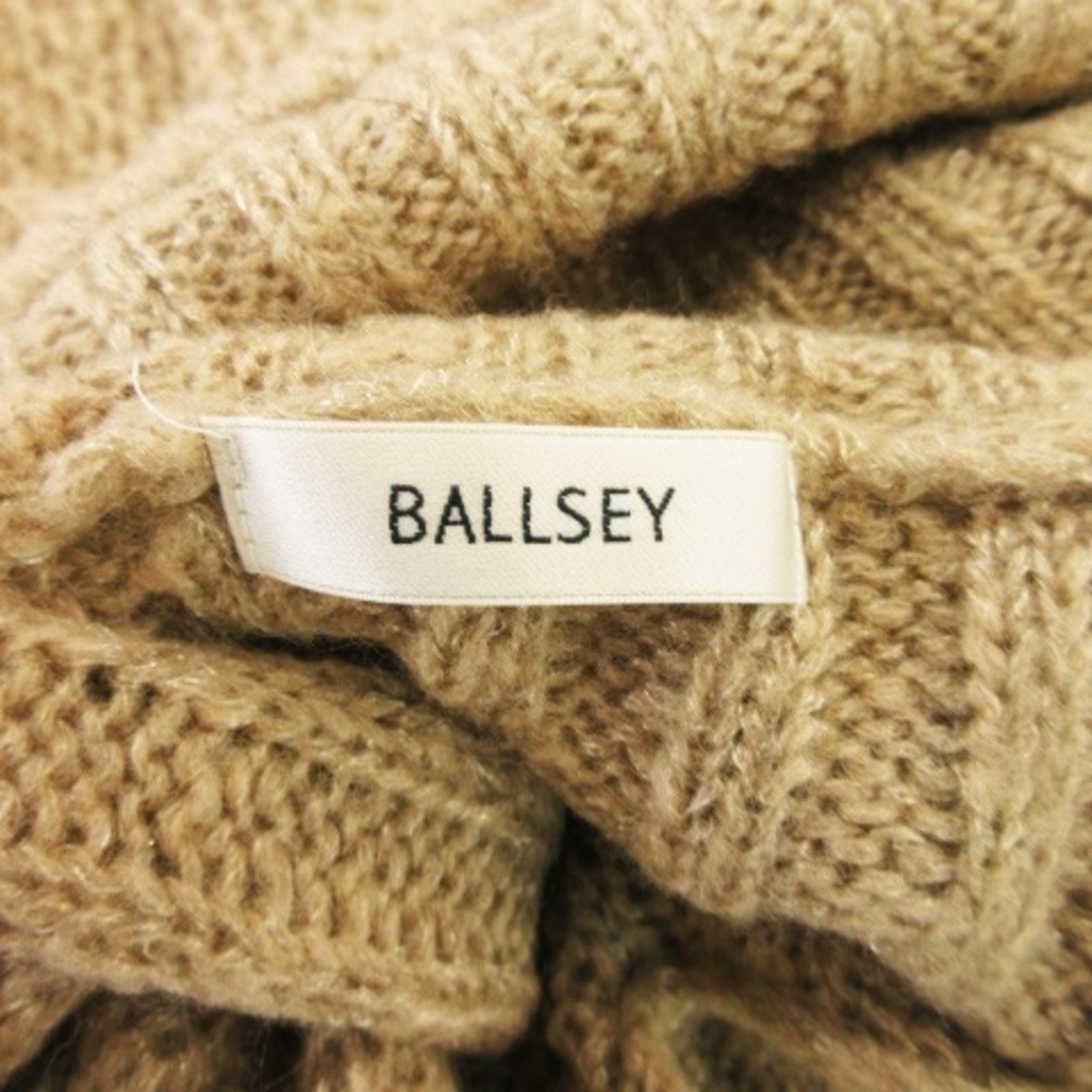 Ballsey(ボールジィ)のボールジー ニット セーター タートルネック 長袖 切替 ビスチェ 38 茶 レディースのトップス(ニット/セーター)の商品写真