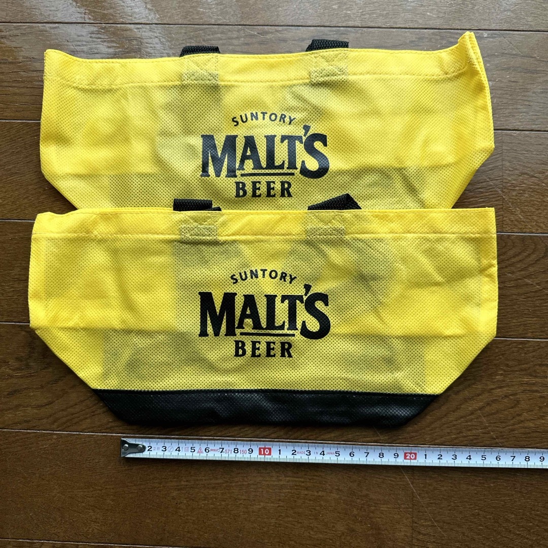 サントリー(サントリー)のSUNTORY MALT'S BEER 不織布トートバッグ２つ新品未使用です レディースのバッグ(エコバッグ)の商品写真