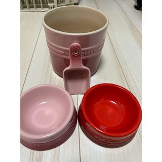 ルクルーゼ(LE CREUSET)のル・クルーゼ　エサ入れセット(犬)