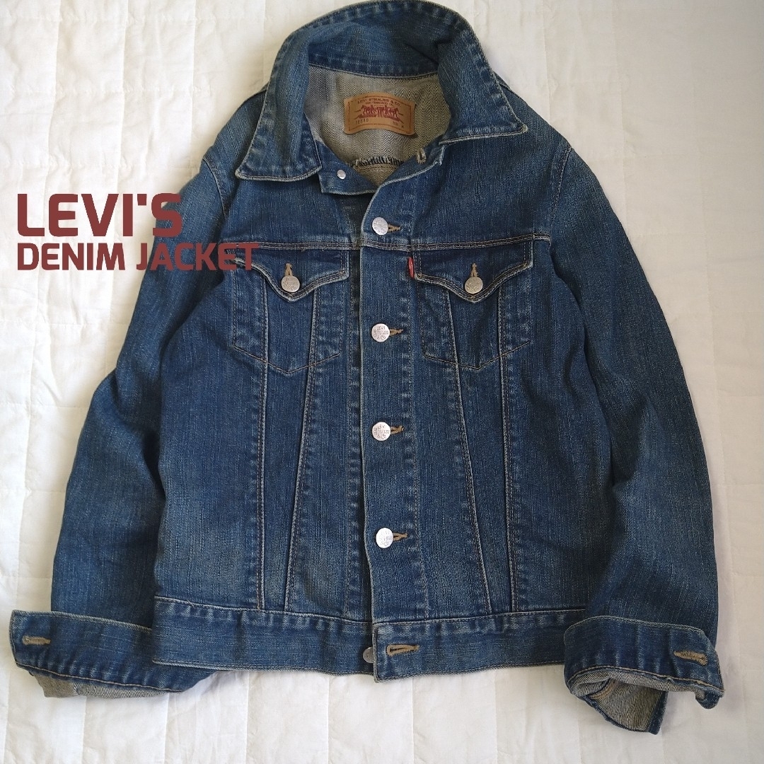 Levi's(リーバイス)のリーバイス LEVI'S ヴィンテージ色落ちデニムジャケット 美品 レディースのジャケット/アウター(Gジャン/デニムジャケット)の商品写真