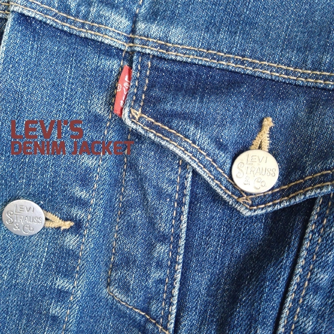 Levi's(リーバイス)のリーバイス LEVI'S ヴィンテージ色落ちデニムジャケット 美品 レディースのジャケット/アウター(Gジャン/デニムジャケット)の商品写真