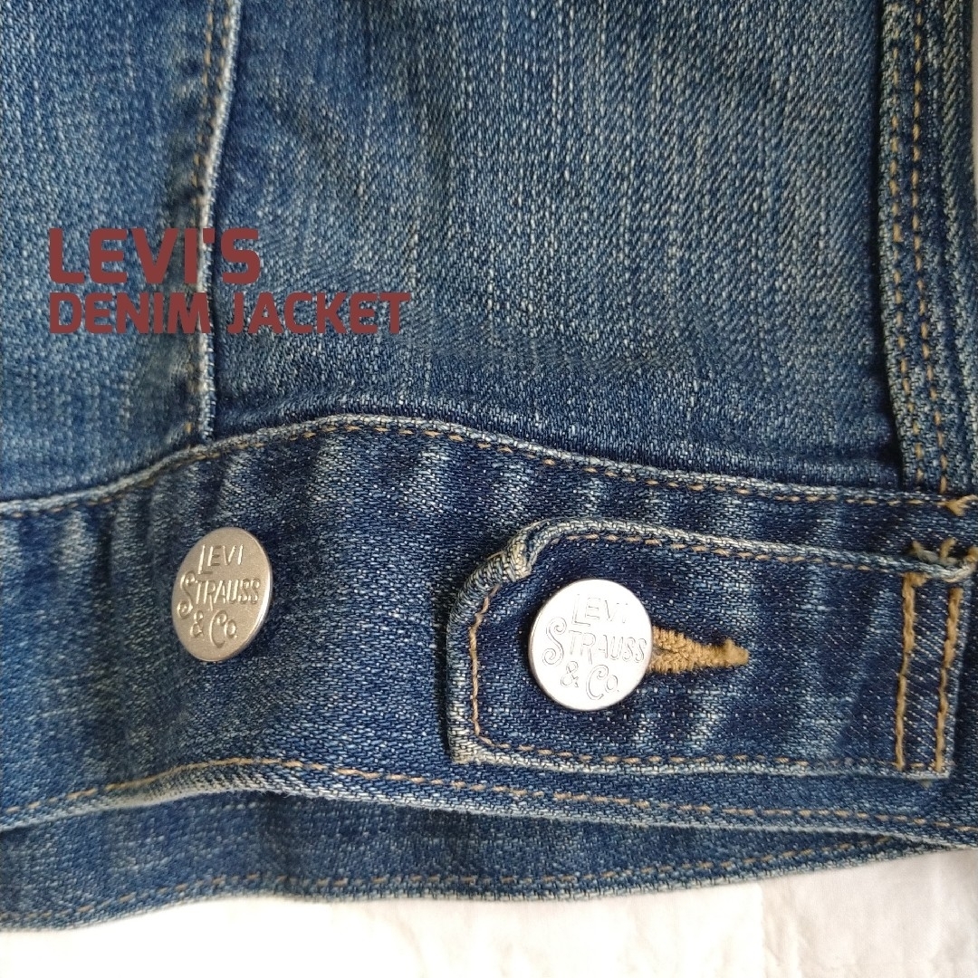 Levi's(リーバイス)のリーバイス LEVI'S ヴィンテージ色落ちデニムジャケット 美品 レディースのジャケット/アウター(Gジャン/デニムジャケット)の商品写真