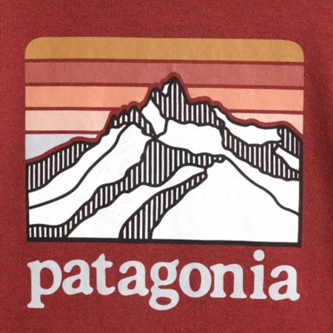 patagonia(パタゴニア)の20年製 パタゴニア プリント スウェットフード パーカー メンズ M Patagonia フィッツロイ プルオーバー 裏起毛 アウトドア ヘビーウエイト メンズのトップス(パーカー)の商品写真