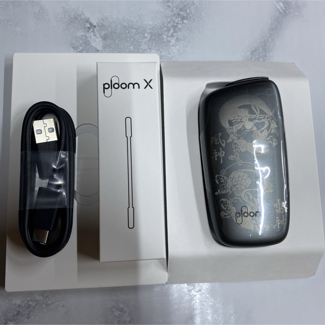 PloomTECH(プルームテック)のオーダー制作 2個 風神 雷神 レーザー加工 プルームエックス Ploom X メンズのファッション小物(タバコグッズ)の商品写真