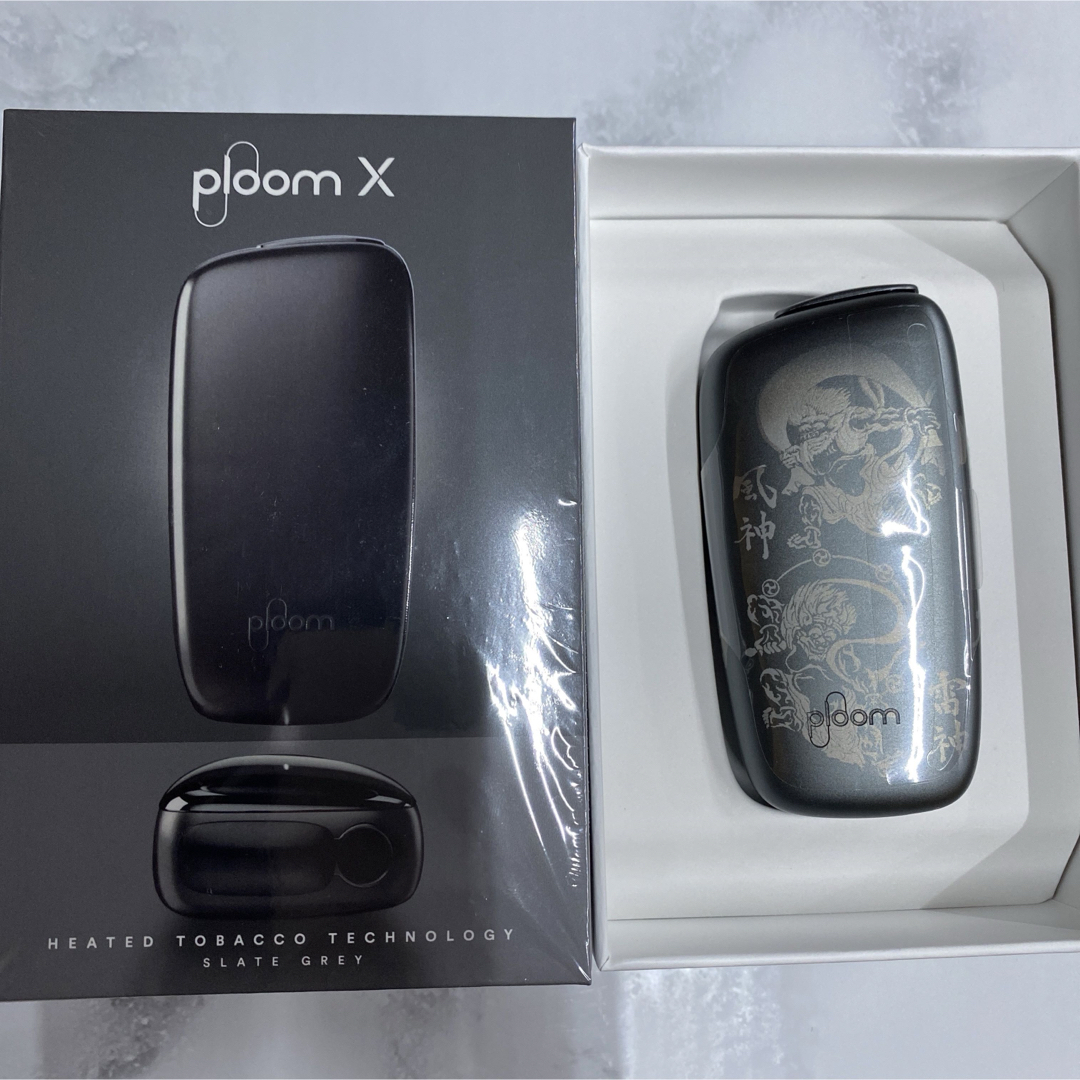 PloomTECH(プルームテック)のオーダー制作 2個 風神 雷神 レーザー加工 プルームエックス Ploom X メンズのファッション小物(タバコグッズ)の商品写真