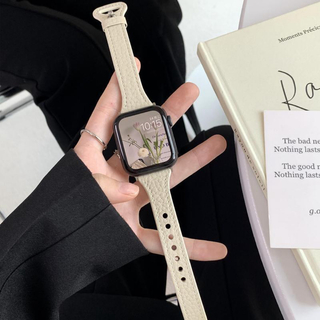 Apple Watch バンド 合皮 38/40/41mm アプリコット ベルト(腕時計)