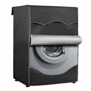 【色: ブラック】Mr.You ドラム式洗濯機カバー 防水カバー 厚手 UVカッ(洗濯機)