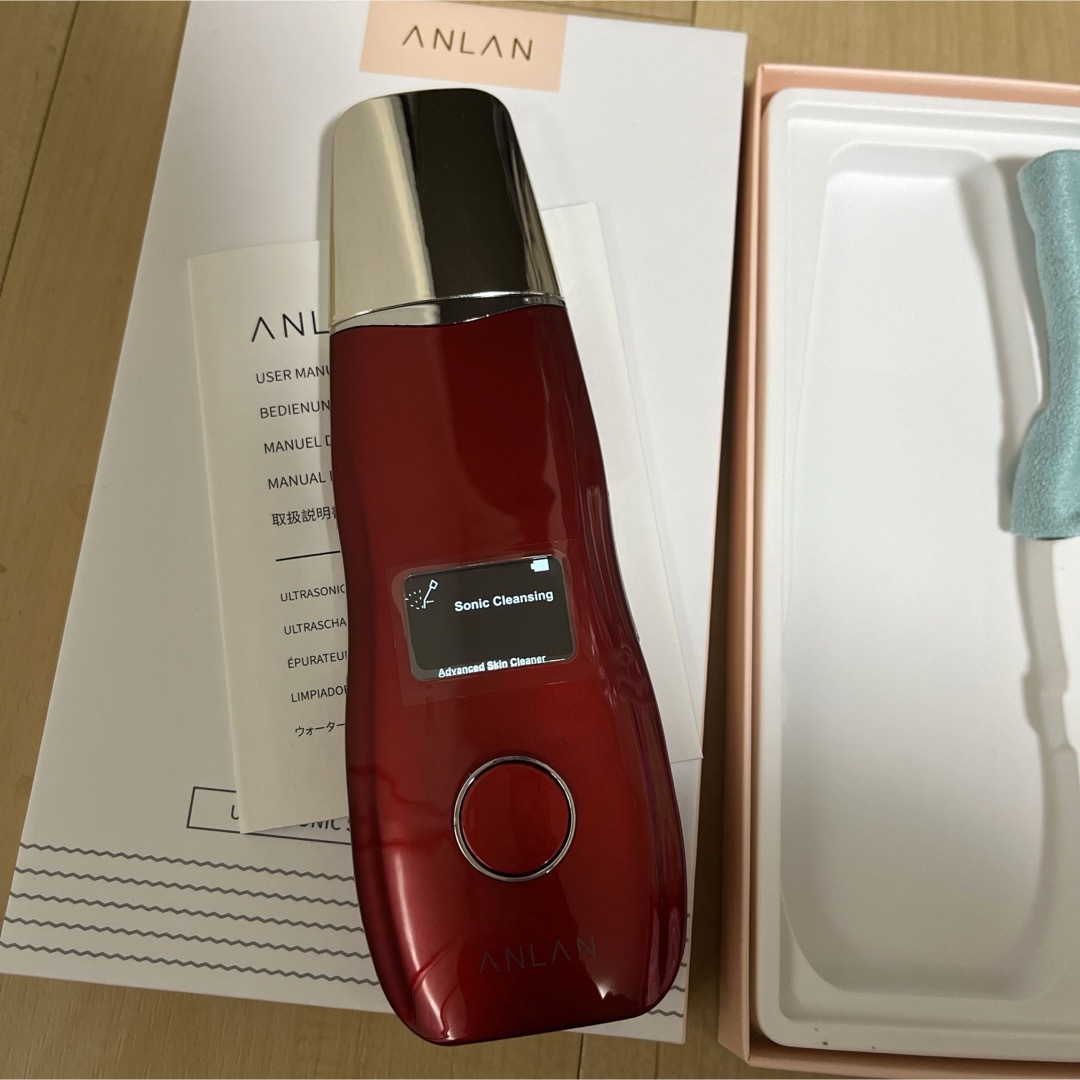 ANLAN ウォーターピーリング　レッド スマホ/家電/カメラの美容/健康(フェイスケア/美顔器)の商品写真