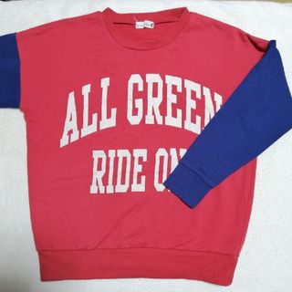 ブランシェス(Branshes)の【USED】ブランシェス カレッジロゴ スウェット トレーナー 140(Tシャツ/カットソー)