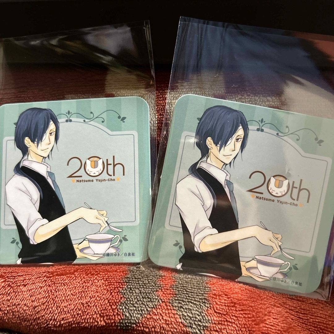 夏目友人帳 原画展 コースター コラボカフェ 20周年 ニャンコ 夏目友人帳 原画展 コースター コラボカフェ 20周年 ニャンコ