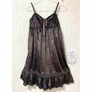 ANDMARYANDMARY  Leah muffler mini dress 黒