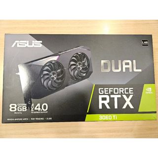 エイスース(ASUS)の美品　ASUS DUAL-RTX3060Ti-8G-V2 LHR(PCパーツ)