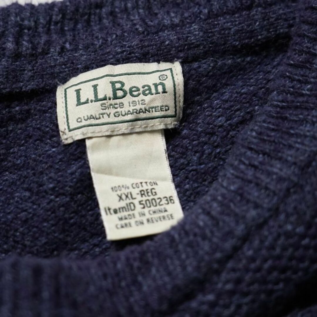 L.L.Bean(エルエルビーン)のエルエルビーン　コットンニット　XXLサイズ　ニット　無地 メンズのトップス(ニット/セーター)の商品写真