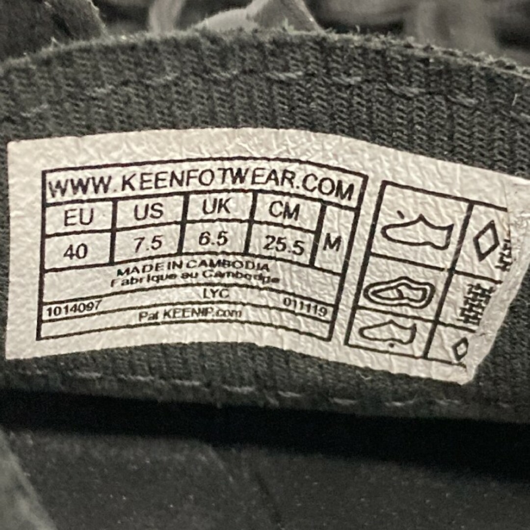 KEEN(キーン)の★KEEN キーン 1014097 ユニークサンダル ブラック size25.5cm メンズの靴/シューズ(サンダル)の商品写真