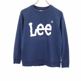 リー(Lee)のリー 長袖 トレーナー M ネイビー Lee スウェット レディース 古着 【240119】(トレーナー/スウェット)