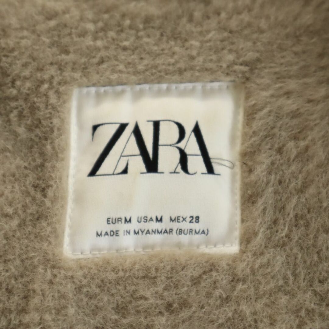 ZARA(ザラ)のザラ ダウンコート M ベージュ ZARA フード レディース 古着 【240119】 レディースのジャケット/アウター(ダウンコート)の商品写真