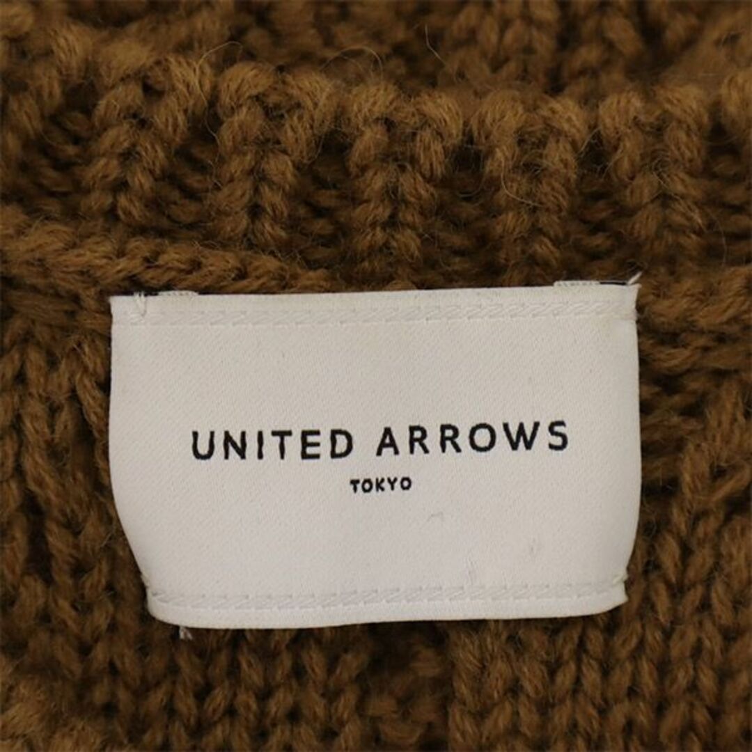 UNITED ARROWS(ユナイテッドアローズ)のユナイテッドアローズ 長袖 セーター ブラウン UNITED ARROWS ケーブルニット レディース 古着 【240119】 レディースのトップス(ニット/セーター)の商品写真