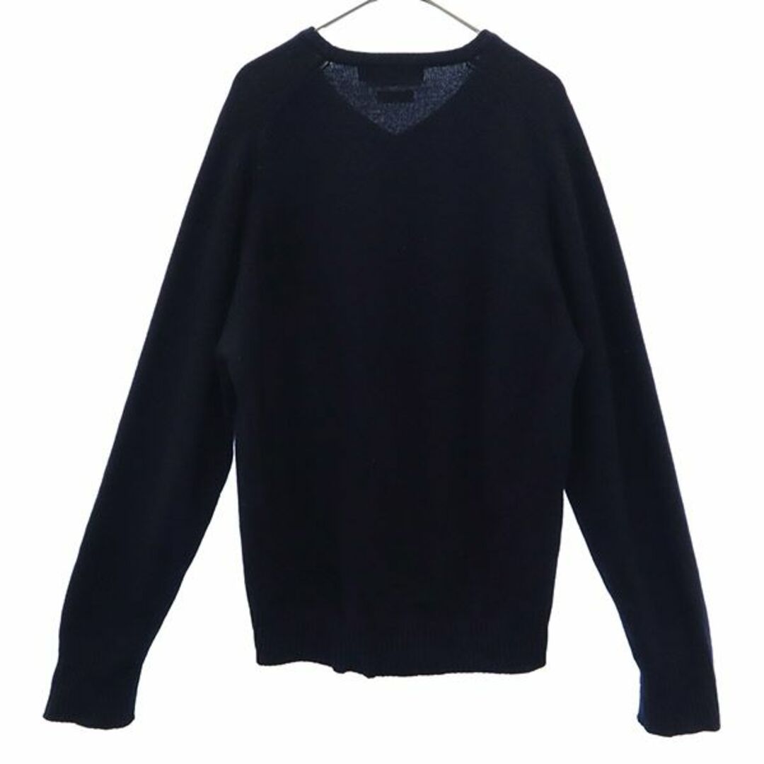 ポロバイラルフローレン ロゴ刺繍長袖セーター ネイビー ビッグサイズ