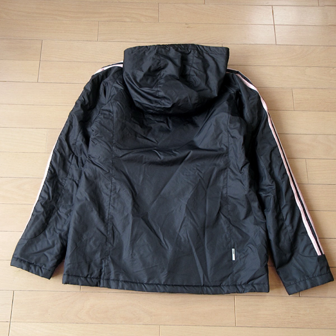 adidas(アディダス)の美品 M アディダス レディース 中綿ジャケット ブラック レディースのジャケット/アウター(ブルゾン)の商品写真