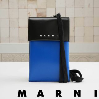 マルニ(Marni)の新品 MARNI TRIBECA フォンケース ブルー(ショルダーバッグ)