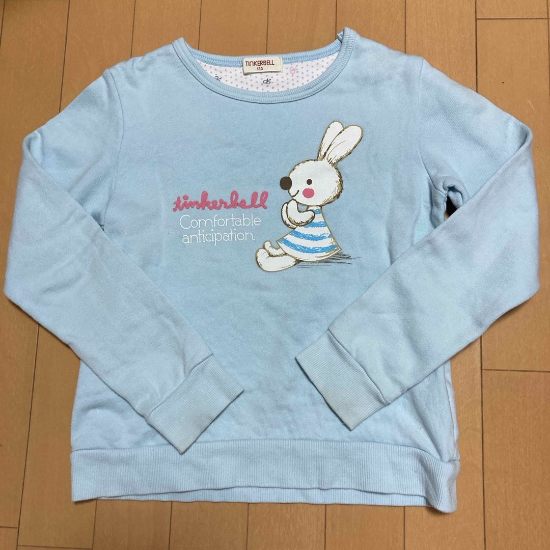 TINKERBELL(ティンカーベル)の130センチトレーナー2枚セット キッズ/ベビー/マタニティのキッズ服女の子用(90cm~)(Tシャツ/カットソー)の商品写真