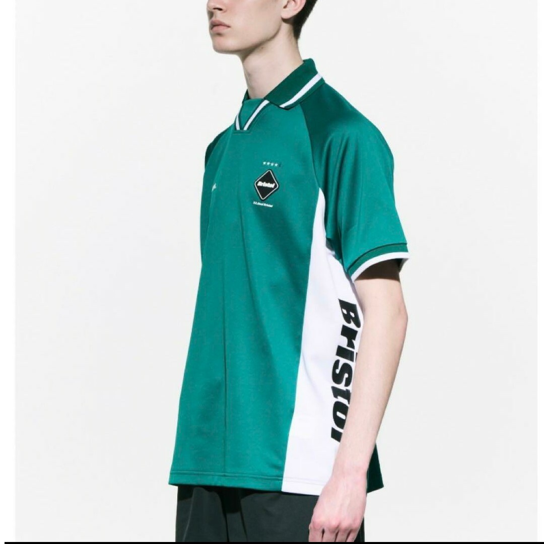 F.C.R.B.(エフシーアールビー)のF.C.Real Bristol GAME SHIRT グリーン　Lサイズ メンズのトップス(ポロシャツ)の商品写真