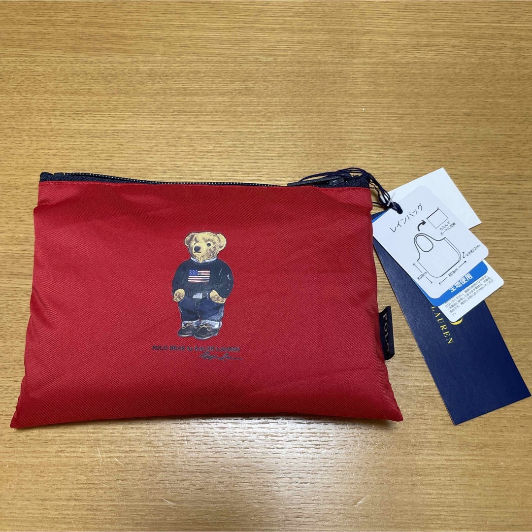 POLO RALPH LAUREN(ポロラルフローレン)の新品未使用　ラルフローレン　エコバッグ　レッド　ポロベア レディースのバッグ(エコバッグ)の商品写真